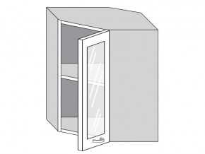 1.60.3у Шкаф настенный (h=720) угловой на 600мм со стекл. дверцей в Нытве - nytva.магазин96.com | фото