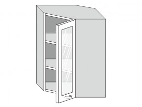 19.60.3у Шкаф настенный (h=913) угловой на 600мм со стекл. дверцей в Нытве - nytva.магазин96.com | фото