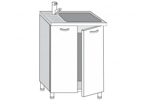 2.60.2м Шкаф-стол на 600мм под врезную мойку с 2-мя дверцами в Нытве - nytva.магазин96.com | фото