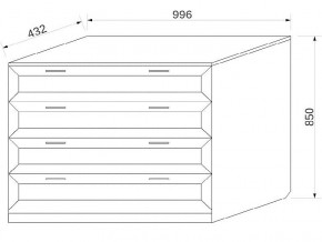 Комод с 4-мя ящиками в Нытве - nytva.магазин96.com | фото