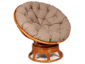 Кресло-качалка Papasan w 23/01 B с подушкой Cognac, экошерсть Коричневый в Нытве - nytva.магазин96.com | фото