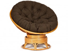 Кресло-качалка Papasan w 23/01 B с подушкой Honey, ткань Коричневый в Нытве - nytva.магазин96.com | фото