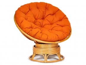 Кресло-качалка Papasan w 23/01 B с подушкой Honey, ткань Оранжевый в Нытве - nytva.магазин96.com | фото