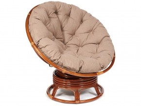 Кресло-качалка Papasan w 23/01 B с подушкой Pecan, экошерсть Коричневый в Нытве - nytva.магазин96.com | фото