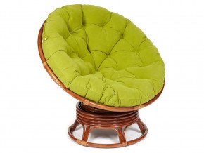 Кресло-качалка Papasan w 23/01 B с подушкой Pecan, флок Олива в Нытве - nytva.магазин96.com | фото