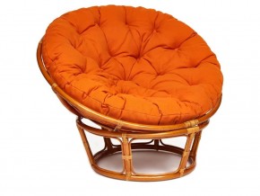 Кресло Papasan 23/01 W с подушкой Cognac, ткань Оранжевый в Нытве - nytva.магазин96.com | фото