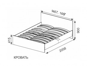 Кровать 1600х2000 ортопедическое основание в Нытве - nytva.магазин96.com | фото